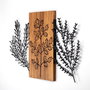 Wallity Triple Herbs - 385 Escultura de pared de madera y metal